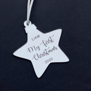 Personalised "First Christmas" Ornament