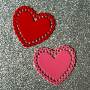 Valentine's Day Lace Tags