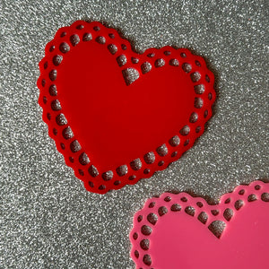 Valentine's Day Lace Tags