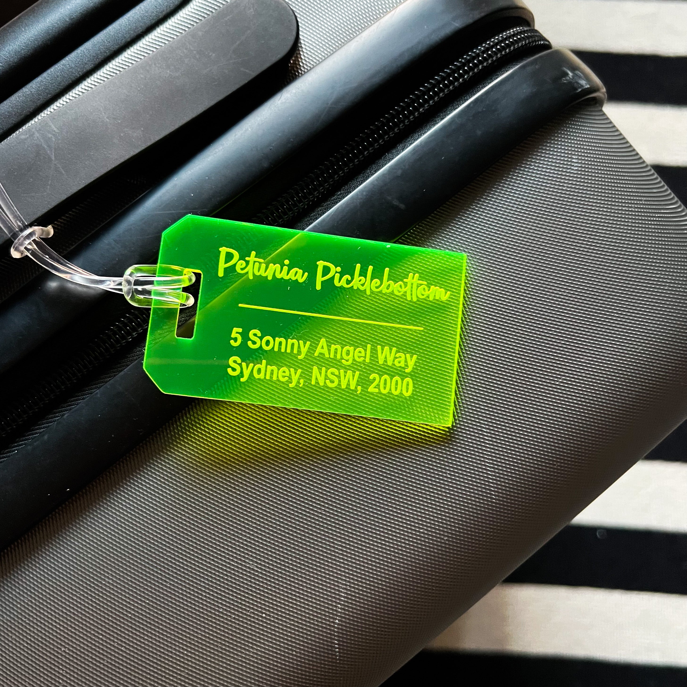 Neon Luggage Tags