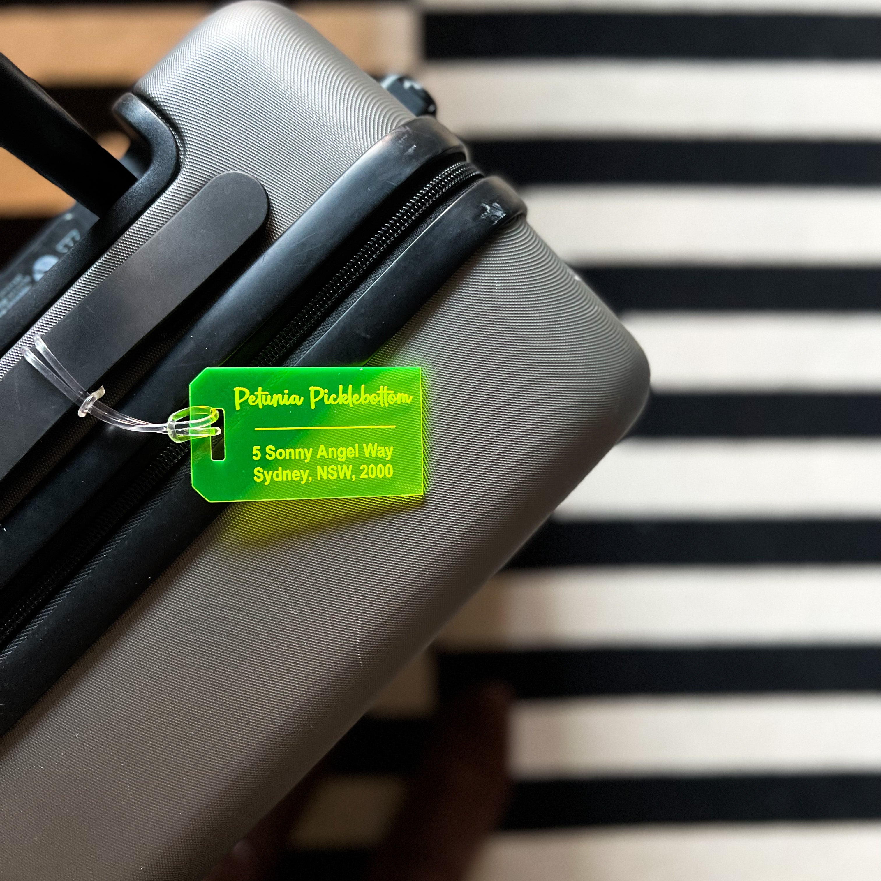 Neon Luggage Tags