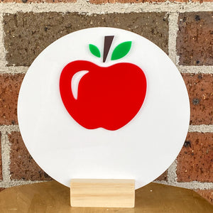 Red Apple Teachers Sign