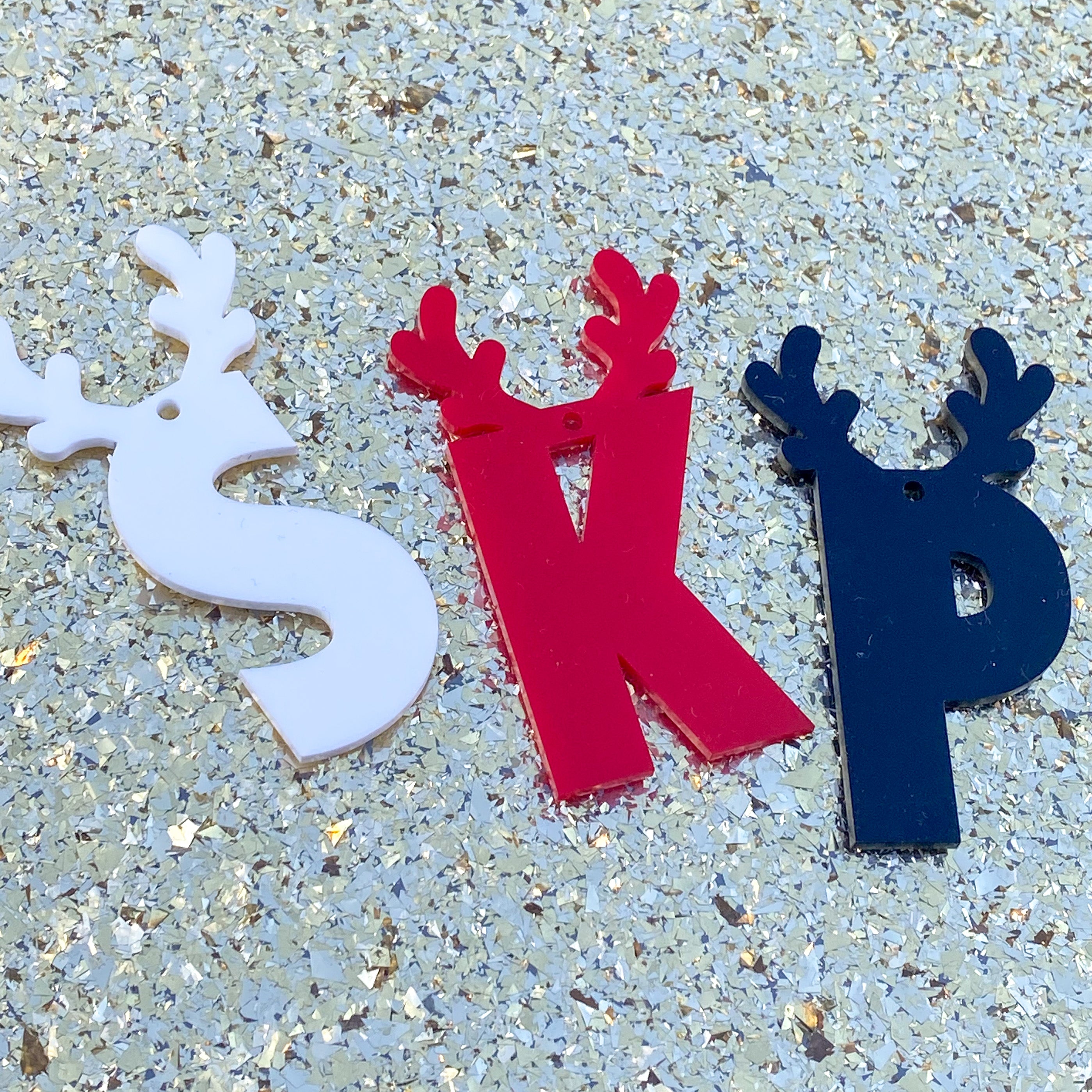 Christmas Antler Letters