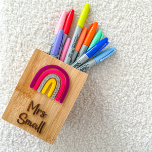 Personalised Rainbow Pen Holder