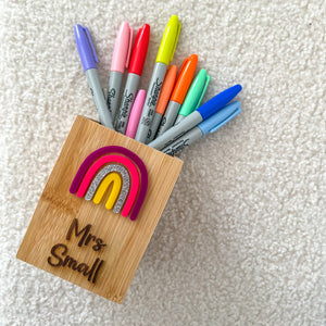 Personalised Rainbow Pen Holder