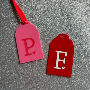 Alphabet Tags - Red