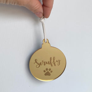 Personalised Pet Christmas Ornament