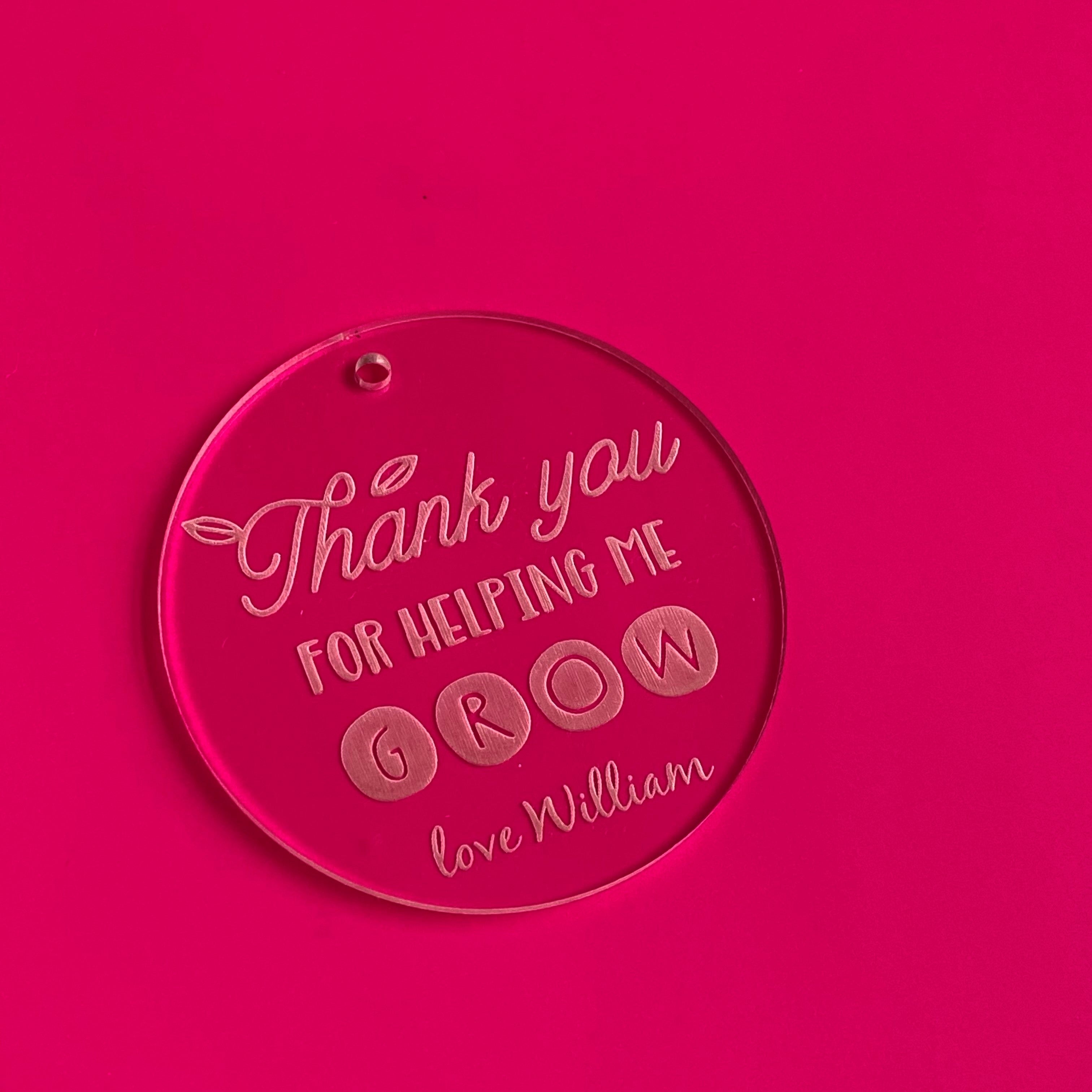 Personalised Teacher Tag