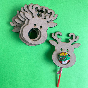 Wooden Reindeer Chuppa Chup Holders