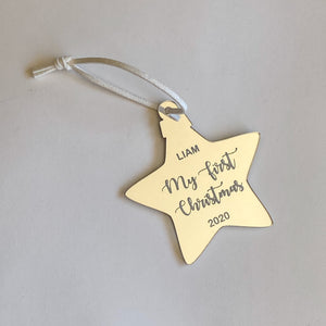 Personalised "First Christmas" Ornament