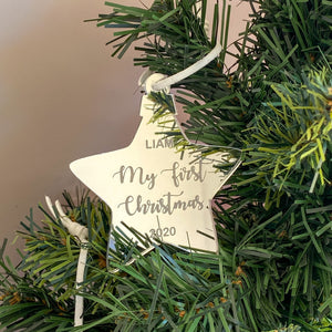 Personalised "First Christmas" Ornament