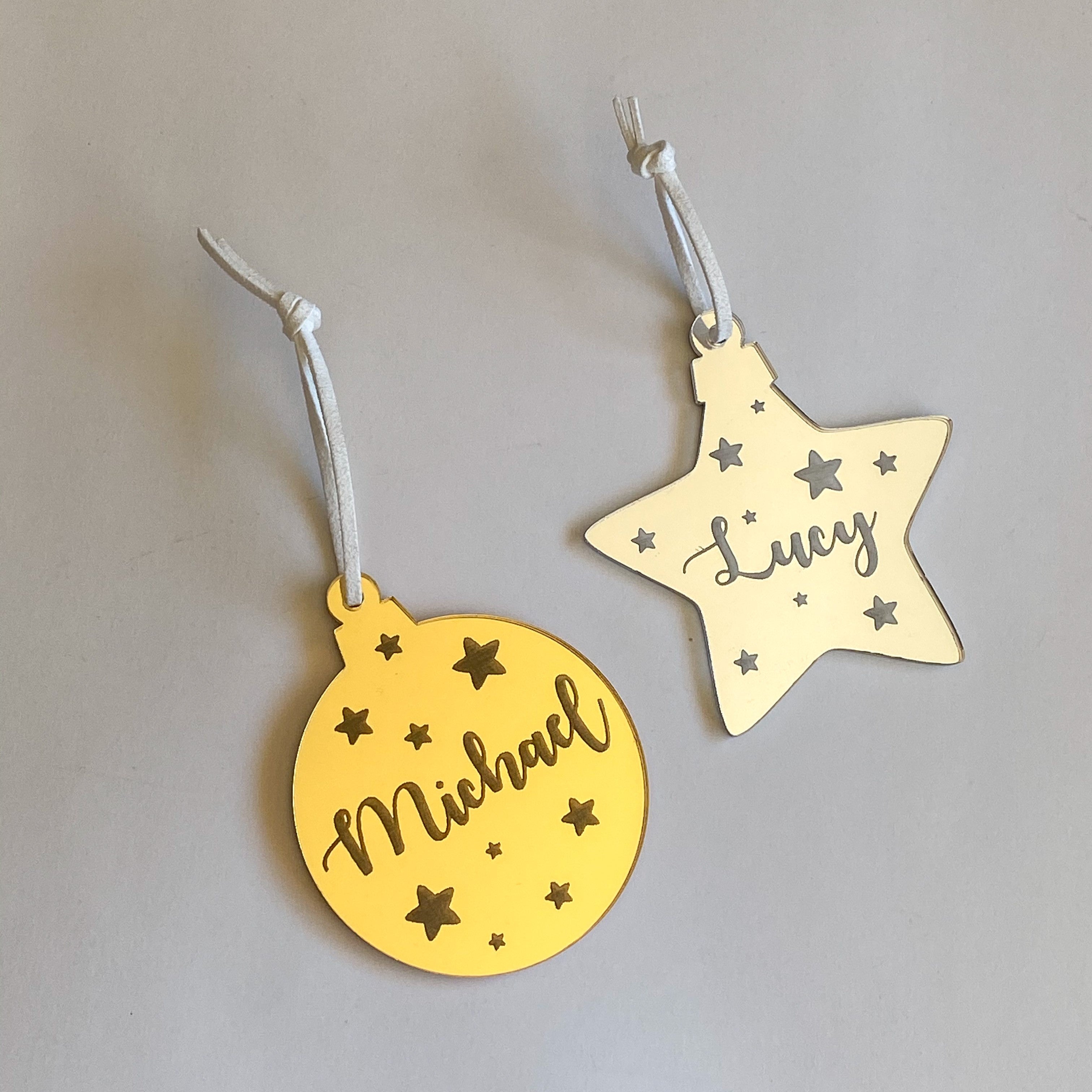 Personalised Christmas Ornament - With Stars