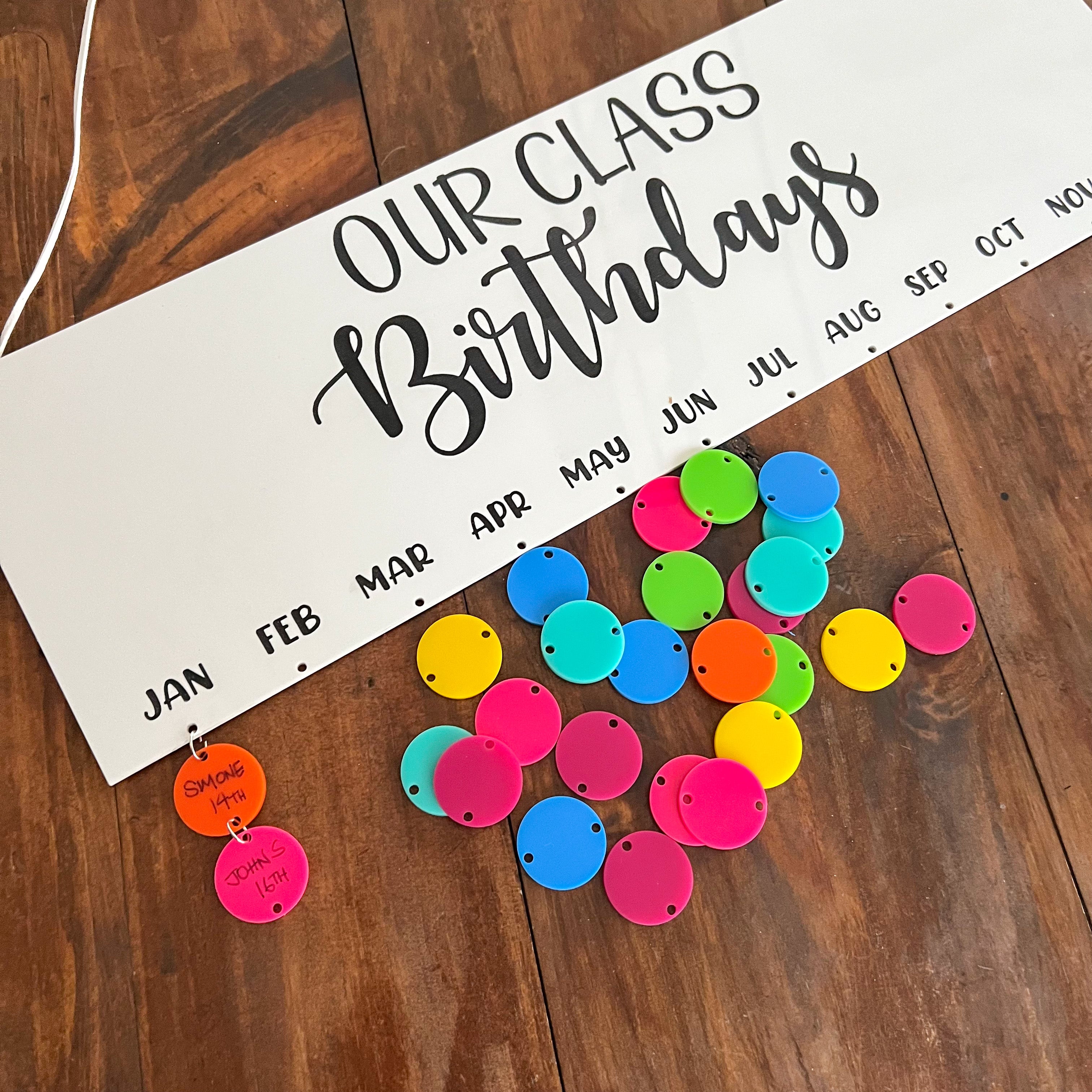 Classroom Birthday Calendar