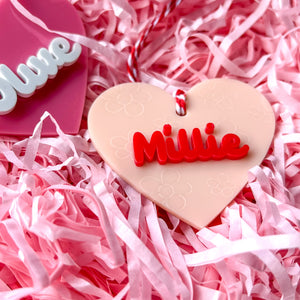 **NEW** Retro Flower Personalised Hearts