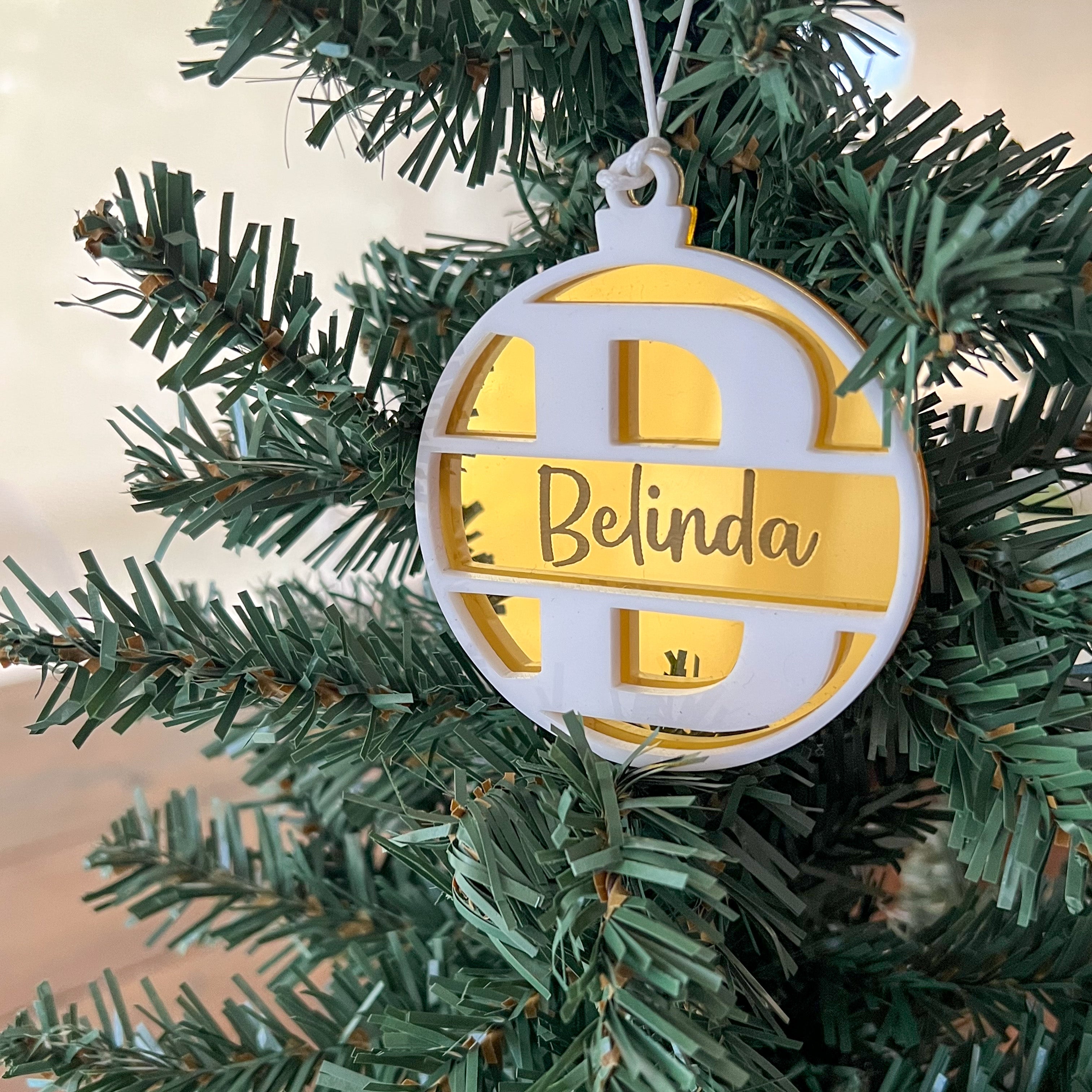 Personalised Alphabet Bauble