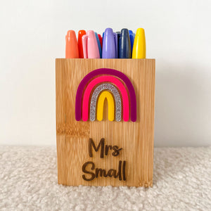 Personalised Rainbow Pen Holder