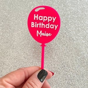 Personalised Bright Balloon Paddles