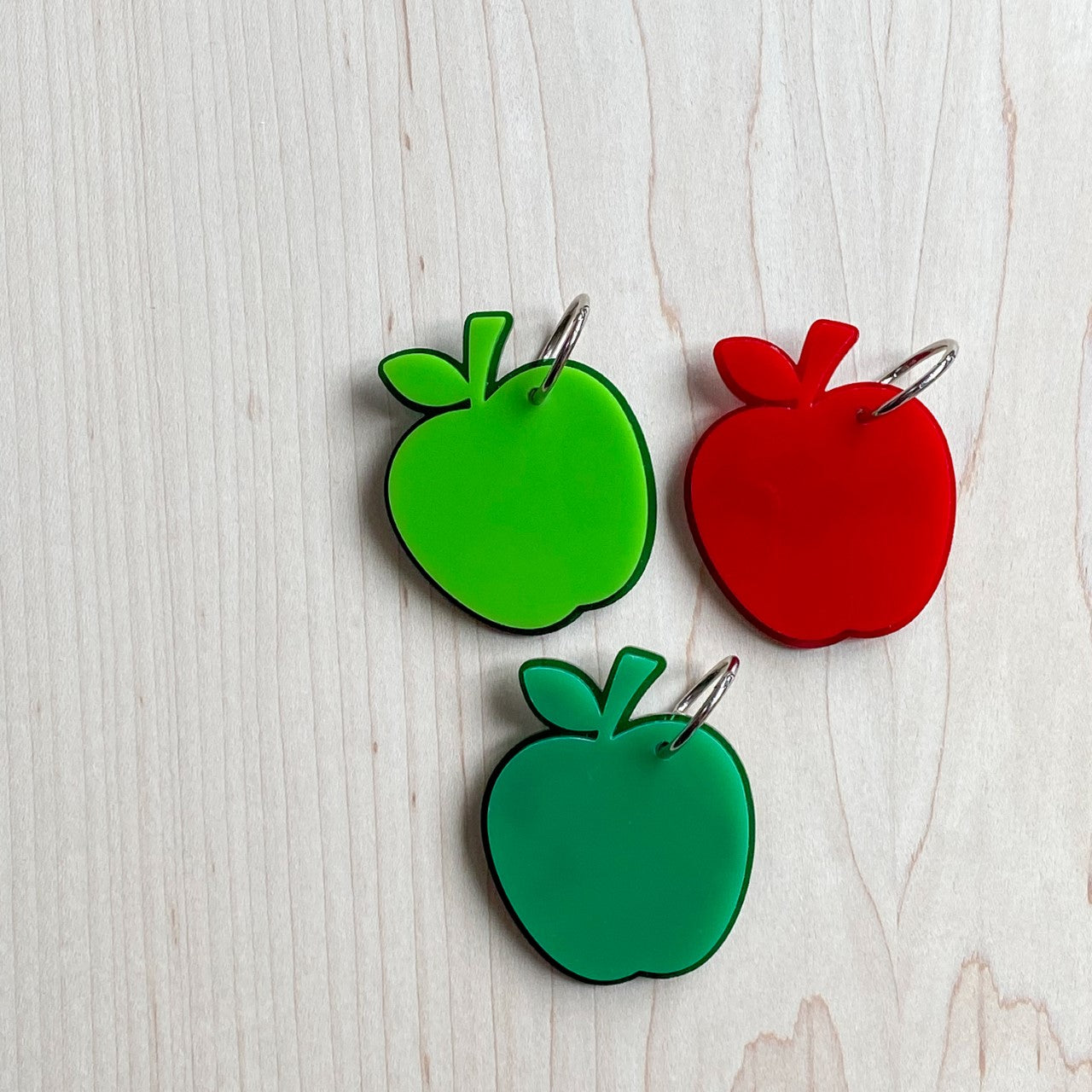 Double Apple Keyrings