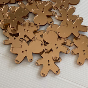 Limited Edition Rose Gold Bling Gingerbabies (Pack of 6)