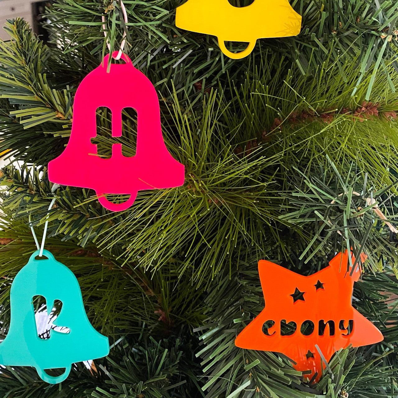 Personalised Christmas Star Ornaments