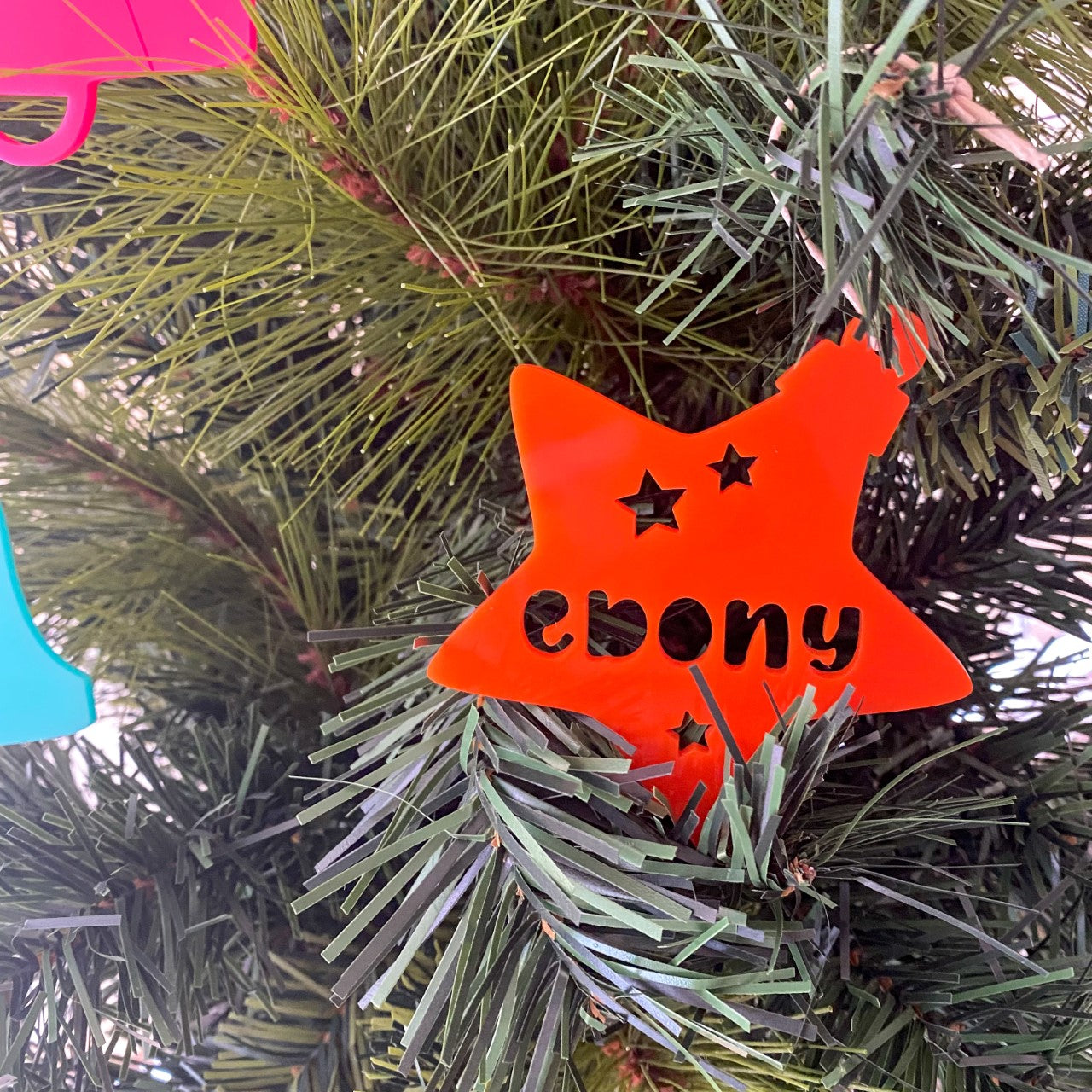 Personalised Christmas Star Ornaments