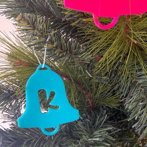 Alphabet Christmas Bell Ornaments