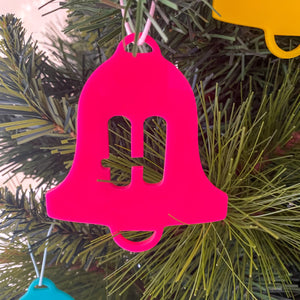 Alphabet Christmas Bell Ornaments