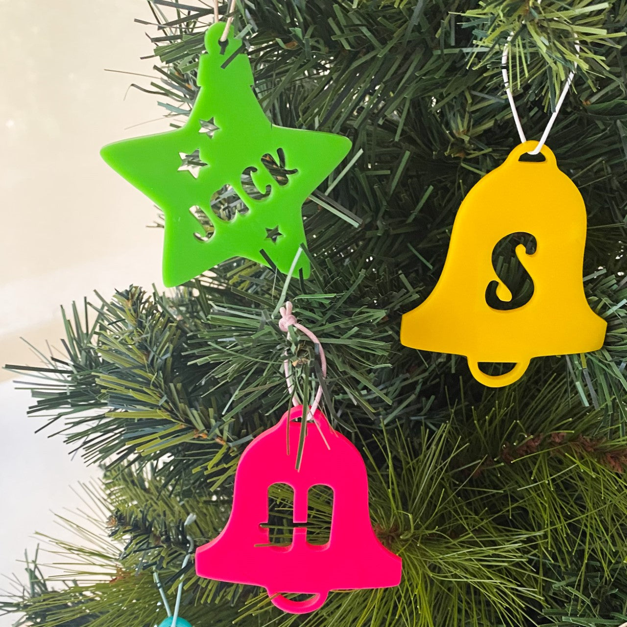 Personalised Christmas Star Ornaments